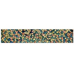 Background Cubism Mosaic Vintage Large Flano Scarf 