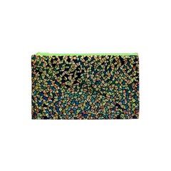 Background Cubism Mosaic Vintage Cosmetic Bag (XS)