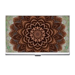 Abstract Art Texture Mandala Business Card Holder