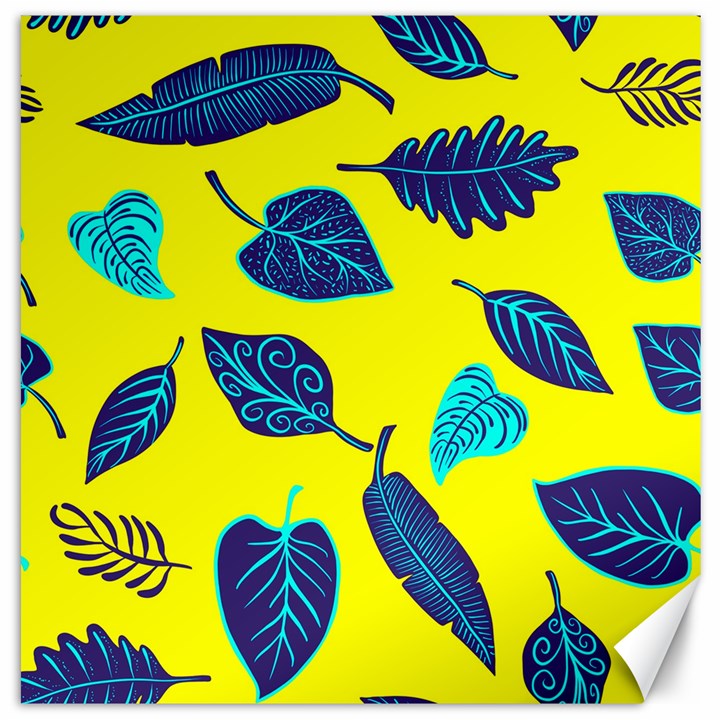 Leaves Pattern Picture Detail Canvas 20  x 20 