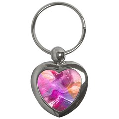 Background Art Abstract Watercolor Key Chains (Heart) 