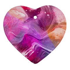 Background Art Abstract Watercolor Heart Ornament (Two Sides)