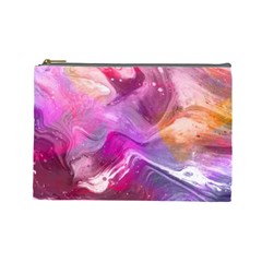 Background Art Abstract Watercolor Cosmetic Bag (Large)