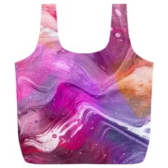 Background Art Abstract Watercolor Full Print Recycle Bag (XL)