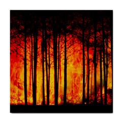 Forest Fire Forest Climate Change Tile Coasters by Wegoenart
