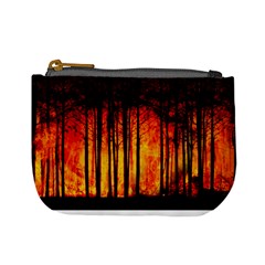 Forest Fire Forest Climate Change Mini Coin Purse by Wegoenart