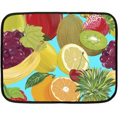 Fruit Picture Drawing Illustration Fleece Blanket (mini) by Wegoenart