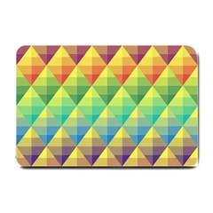Background Colorful Geometric Small Doormat  by Wegoenart