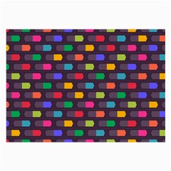 Background Colorful Geometric Large Glasses Cloth (2-side) by Wegoenart