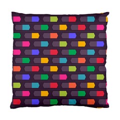 Background Colorful Geometric Standard Cushion Case (one Side) by Wegoenart