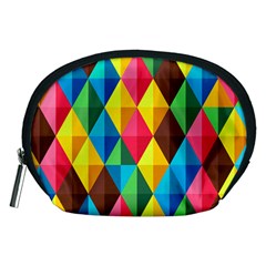 Background Colorful Abstract Accessory Pouch (medium) by Wegoenart