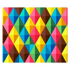 Background Colorful Abstract Double Sided Flano Blanket (small)  by Wegoenart