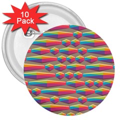 Background Abstract Colorful 3  Buttons (10 Pack) 