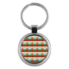 Abstract Background Circle Square Key Chains (round)  by Wegoenart