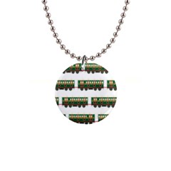 Trains Pattern Transportation 1  Button Necklace by Wegoenart