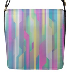 Background Abstract Pastels Flap Closure Messenger Bag (s) by Wegoenart