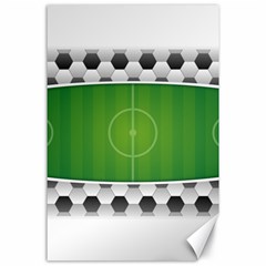 Background Sports Soccer Football Canvas 24  X 36 