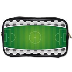 Background Sports Soccer Football Toiletries Bag (two Sides) by Wegoenart