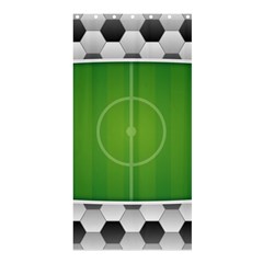 Background Sports Soccer Football Shower Curtain 36  X 72  (stall)  by Wegoenart