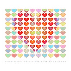 Valentine Valentines Day Card Love Double Sided Flano Blanket (medium)  by Wegoenart