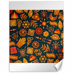 Pattern Background Ethnic Tribal Canvas 12  X 16  by Wegoenart