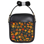 Pattern Background Ethnic Tribal Girls Sling Bag Front