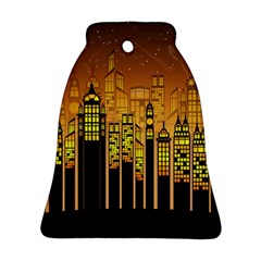 Buildings Skyscrapers City Bell Ornament (two Sides) by Wegoenart