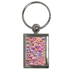 Abstract Background Circle Bubbles Key Chains (rectangle)  by Wegoenart