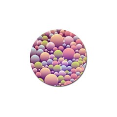 Abstract Background Circle Bubbles Golf Ball Marker by Wegoenart