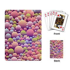 Abstract Background Circle Bubbles Playing Cards Single Design by Wegoenart