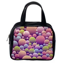 Abstract Background Circle Bubbles Classic Handbag (one Side) by Wegoenart
