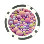 Abstract Background Circle Bubbles Poker Chip Card Guard (10 pack) Back