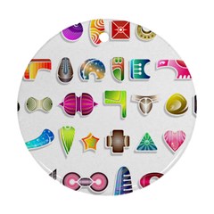 Shapes Abstract Set Pack Ornament (round)