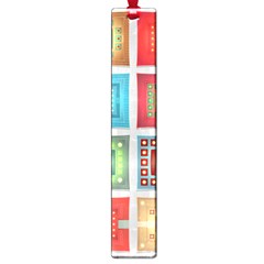 Tiles Pattern Background Colorful Large Book Marks by Wegoenart