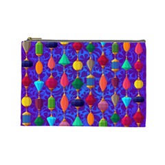 Colorful Background Stones Jewels Cosmetic Bag (large) by Wegoenart
