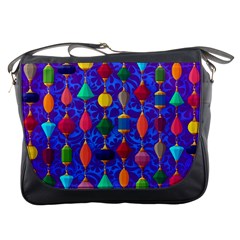 Colorful Background Stones Jewels Messenger Bag by Wegoenart