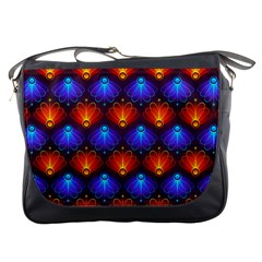 Light Background Colorful Abstract Messenger Bag