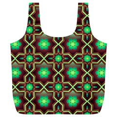 Pattern Background Bright Brown Full Print Recycle Bag (xl)
