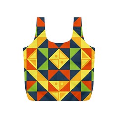 Background Geometric Color Full Print Recycle Bag (s)