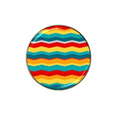 Retro Colors 60 Background Hat Clip Ball Marker (4 Pack) by Wegoenart