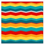 Retro Colors 60 Background Large Satin Scarf (Square) Front
