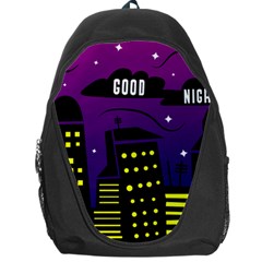 City Architecture Night Skyscraper Backpack Bag