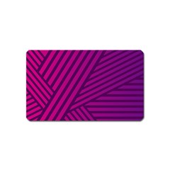 Pattern Lines Stripes Texture Magnet (name Card) by Wegoenart