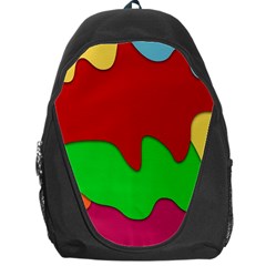 Liquid Forms Water Background Backpack Bag