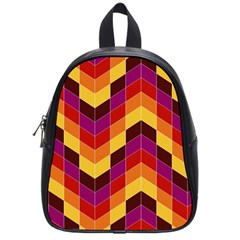 Geometric Pattern Triangle School Bag (small) by Wegoenart