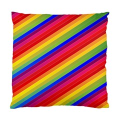 Rainbow Background Colorful Standard Cushion Case (one Side) by Wegoenart