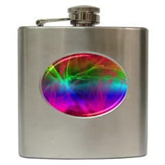 Background Art Pattern Hip Flask (6 Oz) by Wegoenart