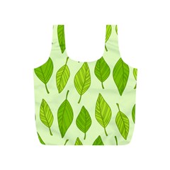 Autumn Background Boxes Green Leaf Full Print Recycle Bag (s) by Wegoenart