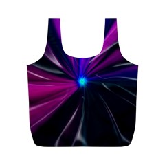 Abstract Background Lightning Full Print Recycle Bag (m) by Wegoenart