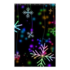 Snowflakes Snow Winter Christmas Shower Curtain 48  X 72  (small)  by Wegoenart